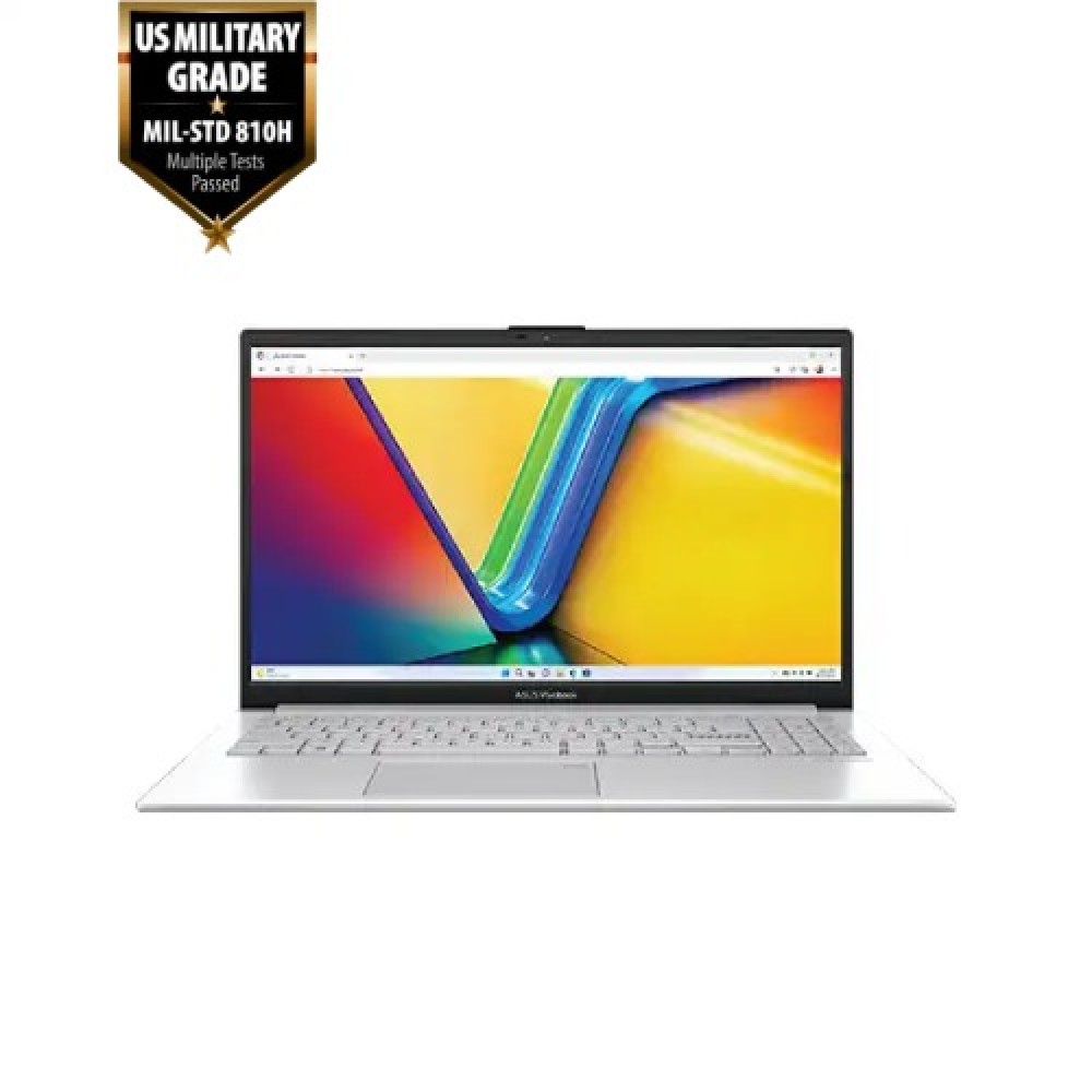 ASUS Vivobook Go 15 E1504FA-R5 7520U, Ryzen 5 7520U, 16GB LPDDR5 RAM, 512GB SSD, 15.6-inch, AMD RADEON GRAPHICS, WITHOUT FINGERPRINT, WIFI6E, WIN11, COOL SILVER Laptop (E1504FA-BQ1251W)