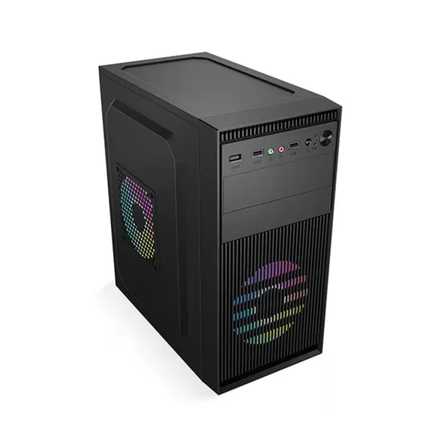 GOLDEN FIELD 1718B MICRO ATX OFFICE CASE WITH 2XUSB2.0 WITH POWER SUPPLY